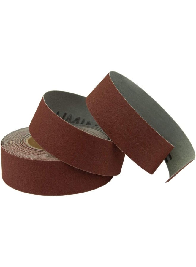 POWERTEC 4RA2115 150 Grit Aluminum Oxide Sanding Paper Roll | 1” x 20' Self-Dispensing Clear Blister Pack - Image 1