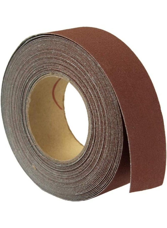 POWERTEC 4RA2115 150 Grit Aluminum Oxide Sanding Paper Roll | 1” x 20' Self-Dispensing Clear Blister Pack - Image 3