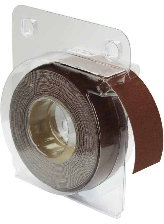 POWERTEC 4RA2115 150 Grit Aluminum Oxide Sanding Paper Roll | 1” x 20' Self-Dispensing Clear Blister Pack - Image 5