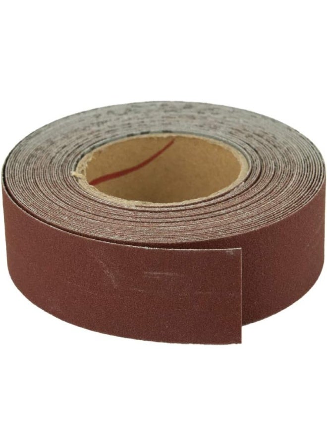 POWERTEC 4RA2115 150 Grit Aluminum Oxide Sanding Paper Roll | 1” x 20' Self-Dispensing Clear Blister Pack - Image 2