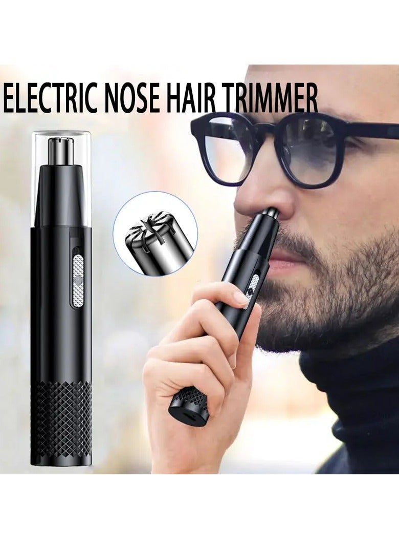 AROAQ Electric Nose Hair Clipper, Portable Waterproof Electric Men Nose Hair Trimmer, Easy To Clean Usb Charging High Quality Ear Hair Removal Machine For Eyebrow, Ear, Nose, (1pc, Black) - Image 3