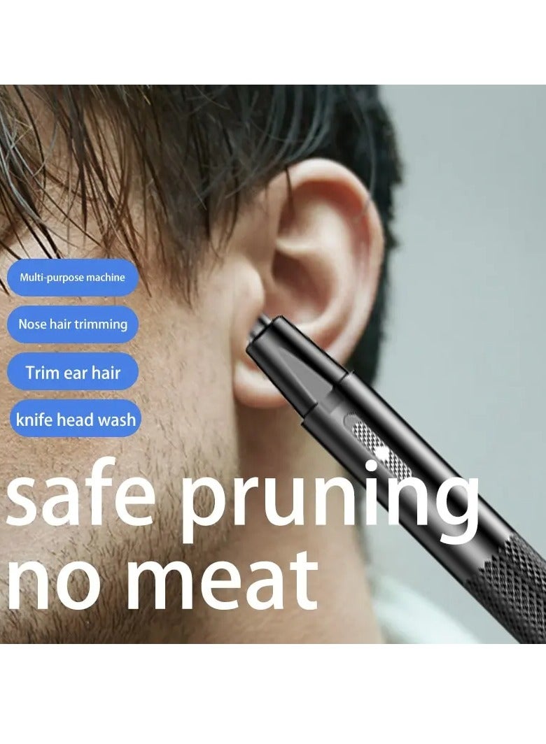 AROAQ Electric Nose Hair Clipper, Portable Waterproof Electric Men Nose Hair Trimmer, Easy To Clean Usb Charging High Quality Ear Hair Removal Machine For Eyebrow, Ear, Nose, (1pc, Black) - Image 4