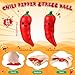 Arrowbash 10 Pcs Chili Pepper Stress Balls Cinco De Mayo Funny Emotional Stress Balls for Adult Employee Appreciation Gift Squeezable Foam Relief Mexican Festival Gift for Coworker Teacher Team Staff - Image 4