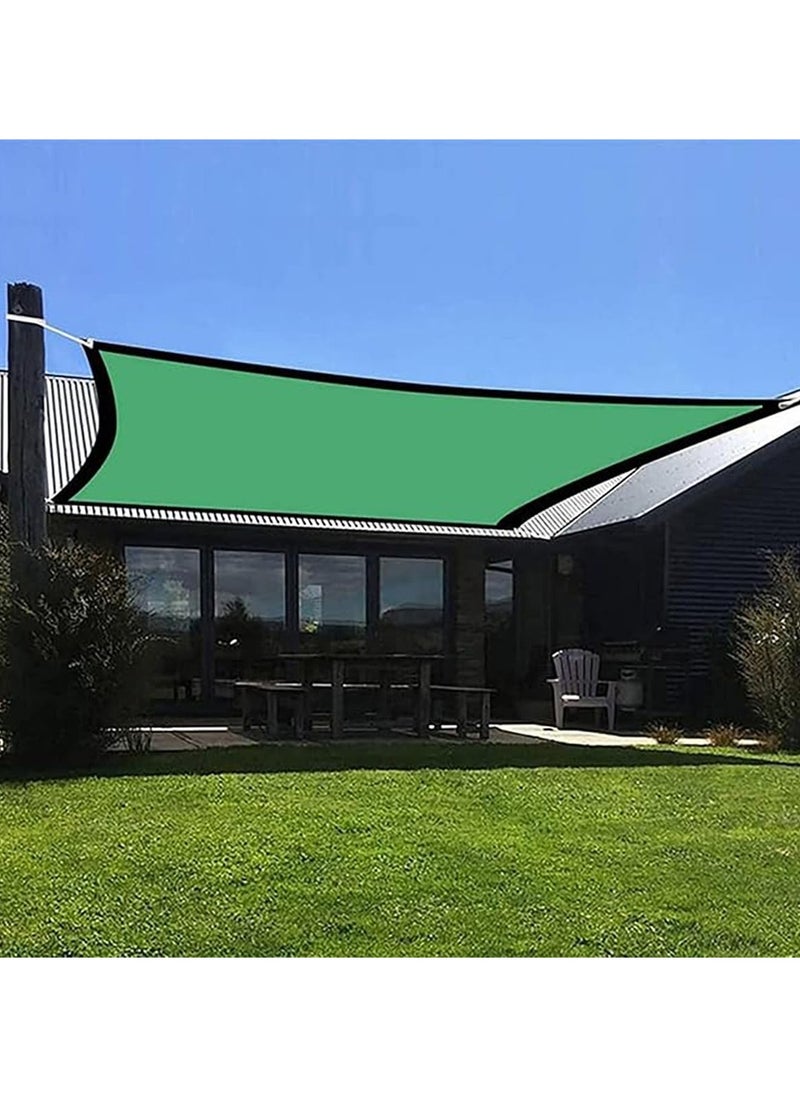 GUDOO Green Sun Screen, Shade Sail Awning, Shade Fabric, HDPE Outdoor Sun Shade with Cord, Grommets, for Greenhouse Patio Flowers Plants Lawn 2 x 4M  - Image 1