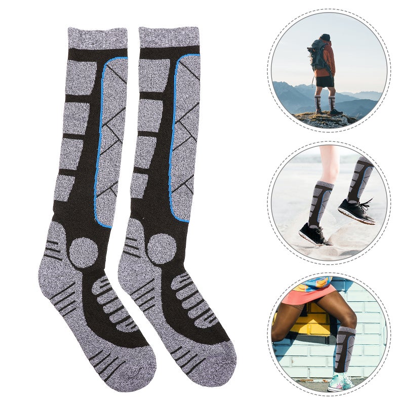 1 Pair of Unisex Skiing Stockings Thickened Mountaineering Hiking Socks - Image 2