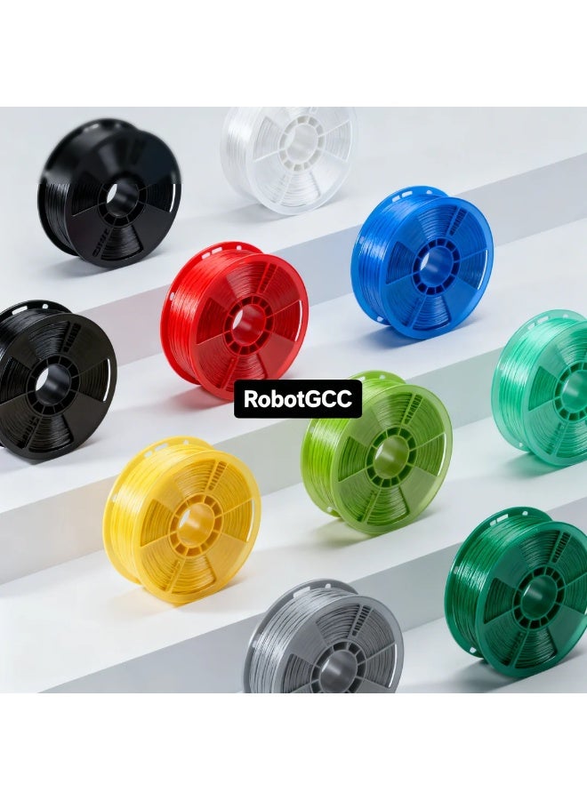 Robotgcc Carbon Fiber Petg 3D Printer Filament 1.75Mm 1Kg - Black