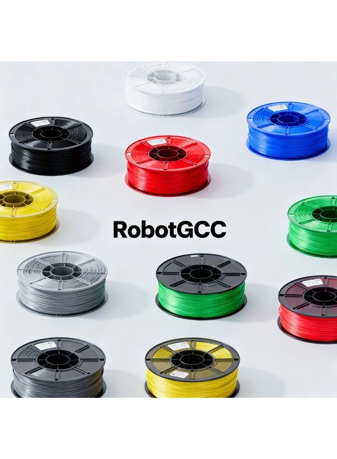 Robotgcc Carbon Fiber Petg 3D Printer Filament 1.75Mm 1Kg - Black