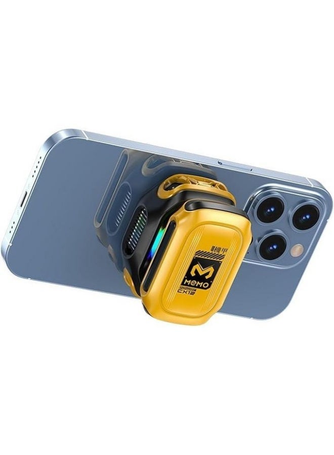 Memo CX12 Mobile Cooler with Digital Display and RGB Lighting +Finger Powder - Image 4