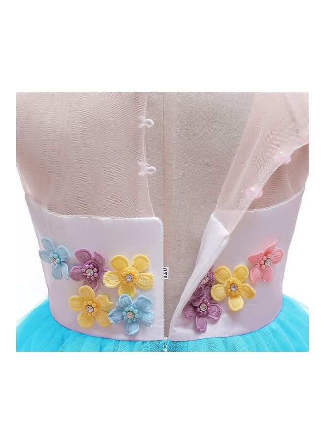 NIBEMINENT Princess Party Dress With Headband 120cm - Image 5