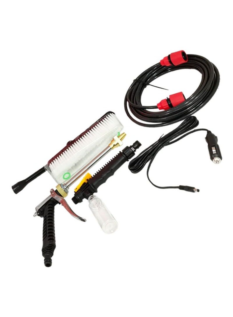 آلة غسيل السيارات 12 فولت المحمولة ارتفاع ضغط آلة التنظيف بالشفط الذاتي سيارة غسالة مضخة مياه مدفع المياه معدات غسيل السيارات منظف السيارة - Image 4