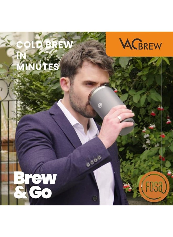 FOSA VacBrew Hot and Cold Brew Vacuum Coffee Maker with SUS Travel Mug - Image 2