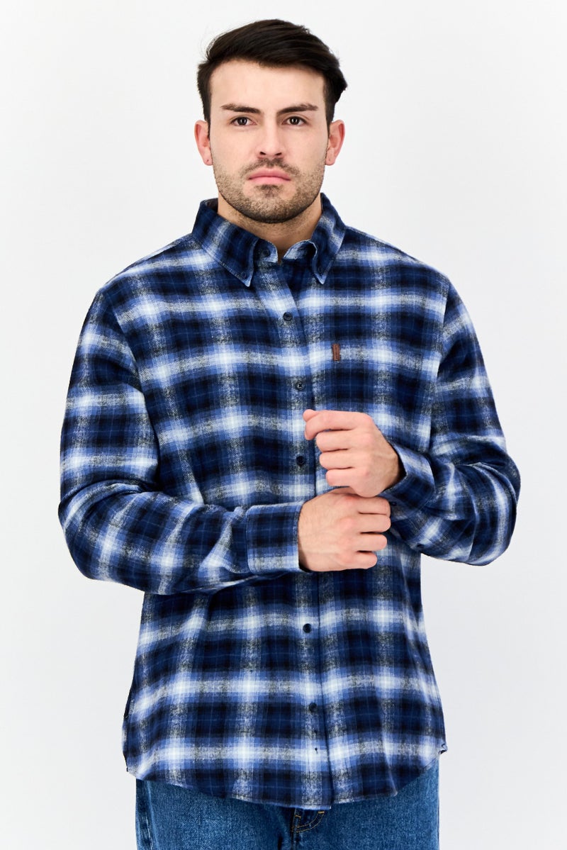 Chaps Men Regular Fit Plaid Long Sleeves Casual Shirt, Multicolor - Image 1