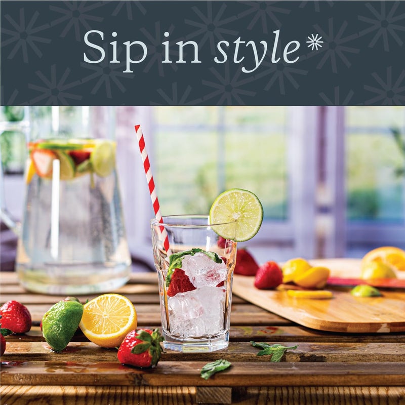 Vikko Drinking Glasses, 11.5 Ounce Glass Cups, Durable Glasses Drinking Set of 12, Stackable Water Glasses, Highball Glasses, Heavy Base Tumblers & Water Glasses, Dishwasher Safe Cups for Kitchen - Image 2