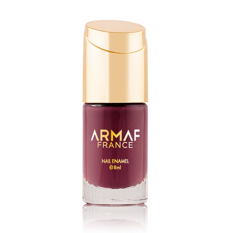 Armaf France Glitter Nail Enamel 8ml, Coffee Day, Long Lasting Nail Polish, Shimmer Finish High Shine, Quick Dry Resistant Nail Colour, Long Lasting, Lightweight & Non Sticky, Best For Every Outfit