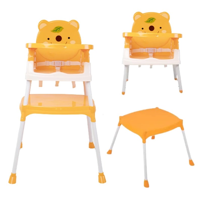 OBaby طاولة طعام مع مقعد، صينية قابلة للإزالة/قابلة للتعديل/قابلة للطي/متعددة الوظائف/قابلة للغسل كرسي طعام/إطعام للأطفال من 0 إلى 6 سنوات - Image 1