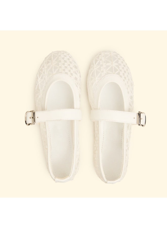 BOU lace-crochet-mary-jane-white - Image 1