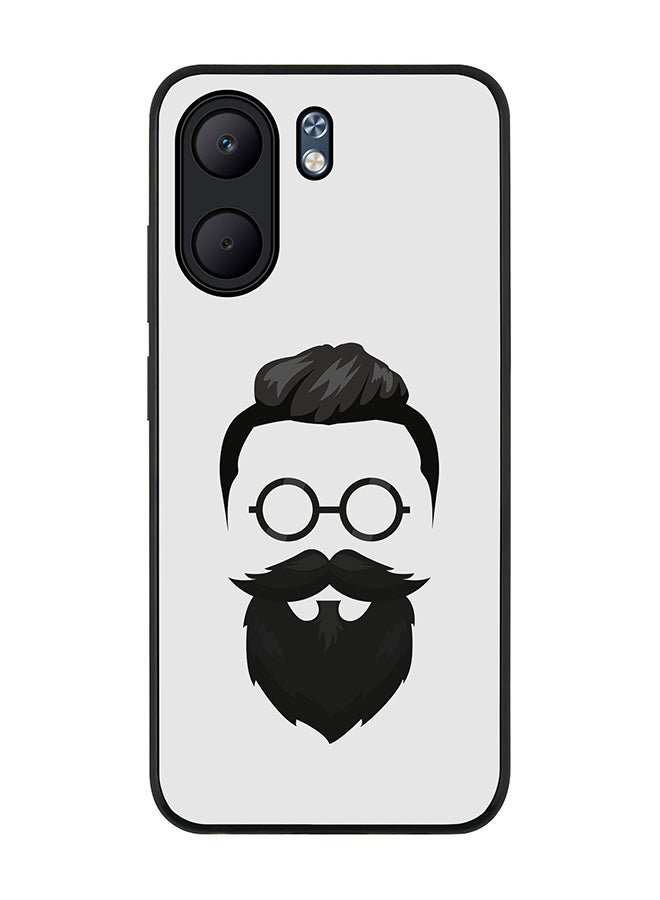 Stylizedd For Oppo A5x 5G / A5x 4G Case,Slim fit Camera Protection, Shockproof Thin Phone cover  - Beard Hipster