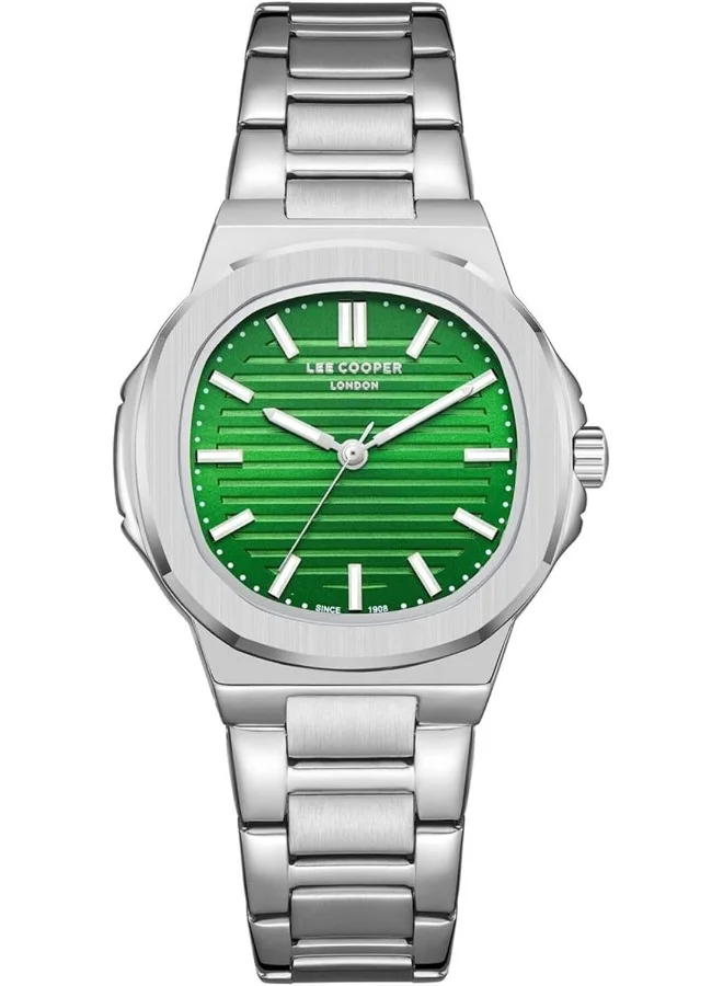 لي كوبر LEE COOPER Women's Watch, Analog Display and Mesh Strap - LC08017.370, Silver