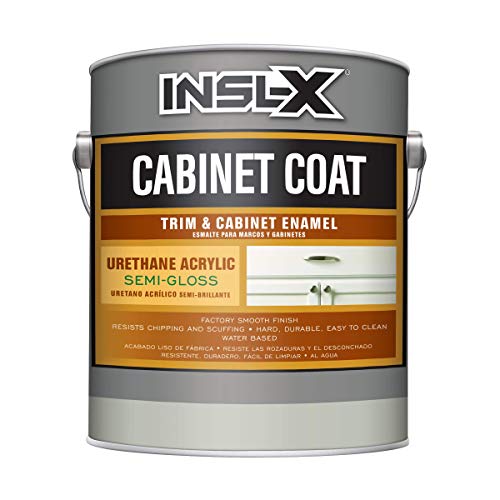 INSL-X Cabinet Coat - Urethane Acrylic Semi-Gloss Enamel Cabinet Paint, White, 1 Gallon, 128 Fl Oz (Pack of 1) - Image 1