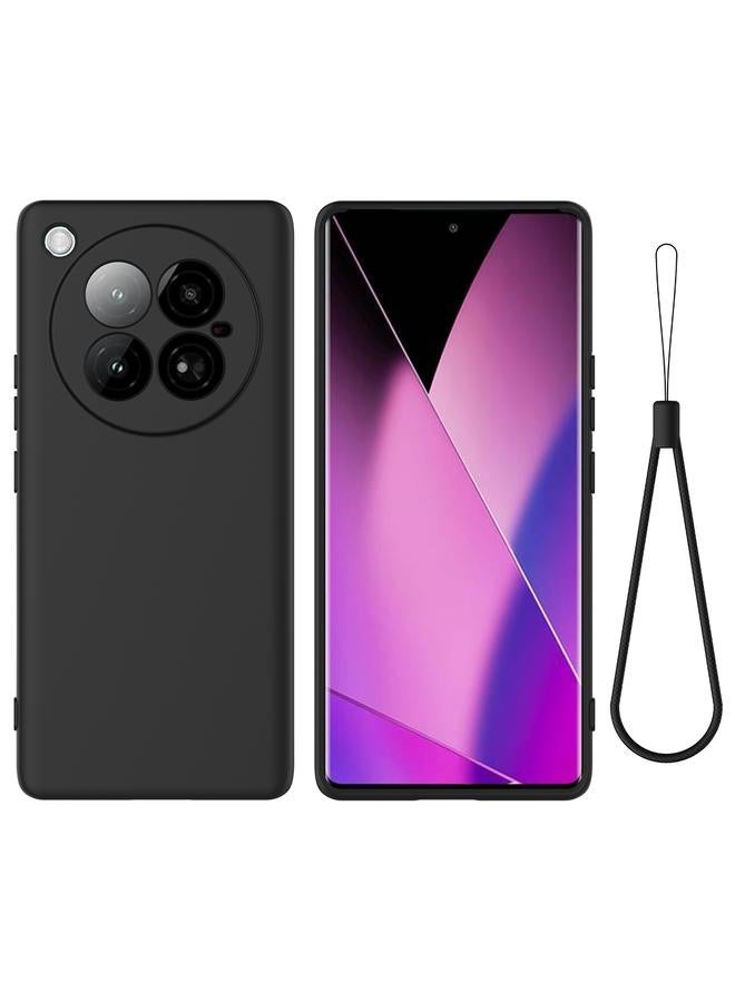 اس-توب جراب لهاتف Infinix Zero 40 4G بلون سادة من السيليكون السائل المقاوم للسقوط بتغطية كاملة - Image 1