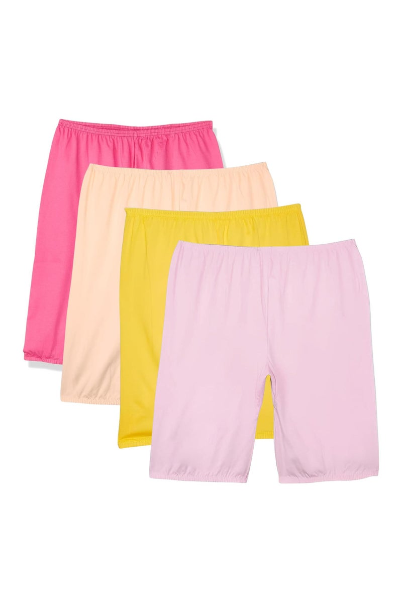 Dahab Pack of 4 Women's 100% Cotton Lounge Long Shorts Underwear Code 666 - Image 1