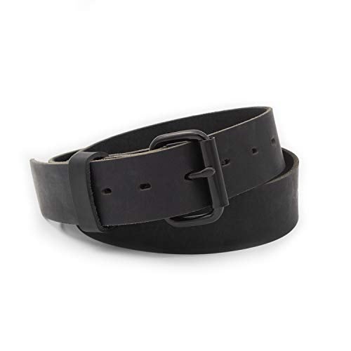 Main Street Forge The Classic Leather Everyday Belt | Made in USA | Full Grain Leather | Men's Black Belt - Image 1