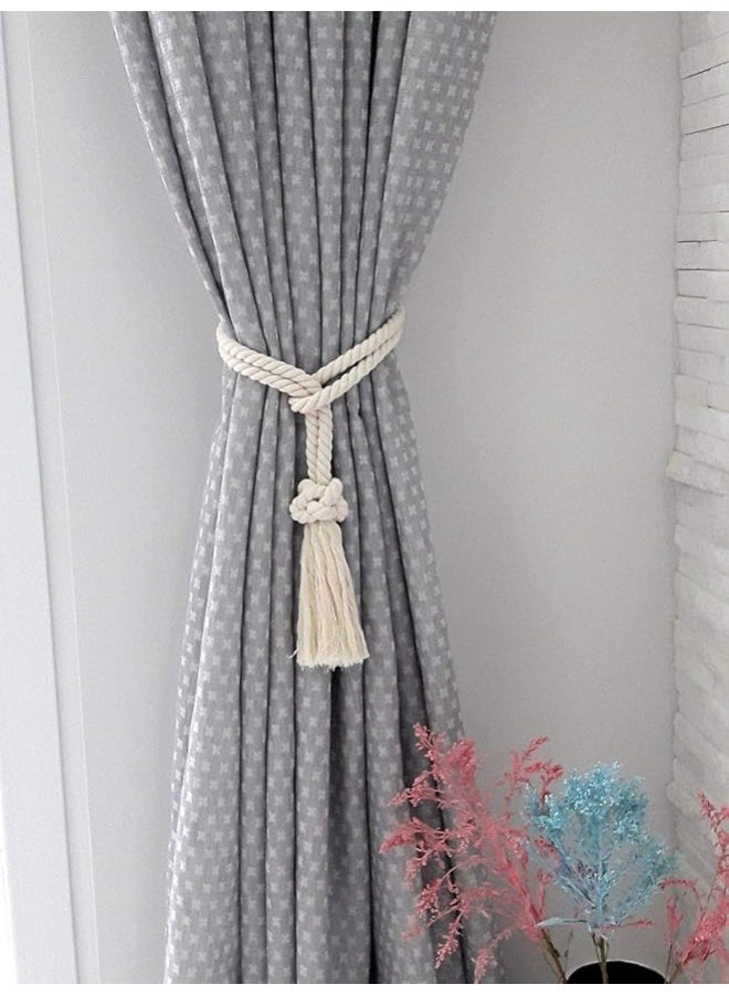 انتيكيانو رباط وماسك ستائر قطني للديكور المنزلي ومعالجات النوافذ - Image 2