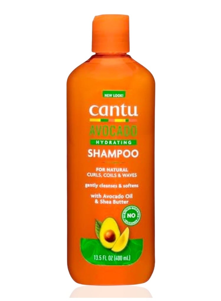 Cantu Avocado Hydrating Cream Shampoo 400ml – Deep Moisture for Dry & Curly Hair - Image 1