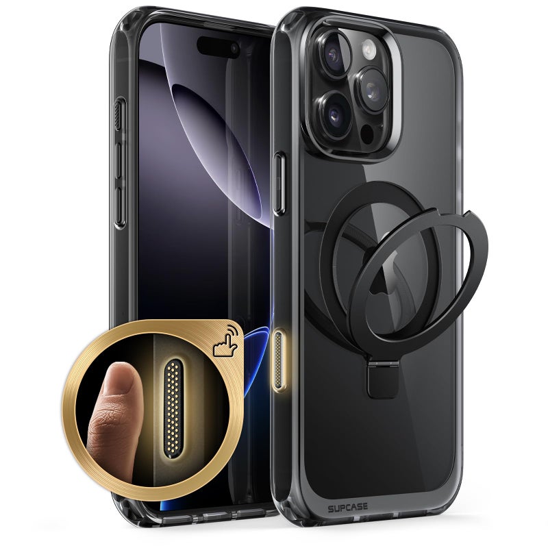 SUPCASE for iPhone 16 Pro Max Case with Camera Control Capture Button Unicorn Beetle Mag Builtin Stand Compatible with MagSafe MilitaryGrade Protection Slim Clear Magnetic Phone Case Dark - Image 2