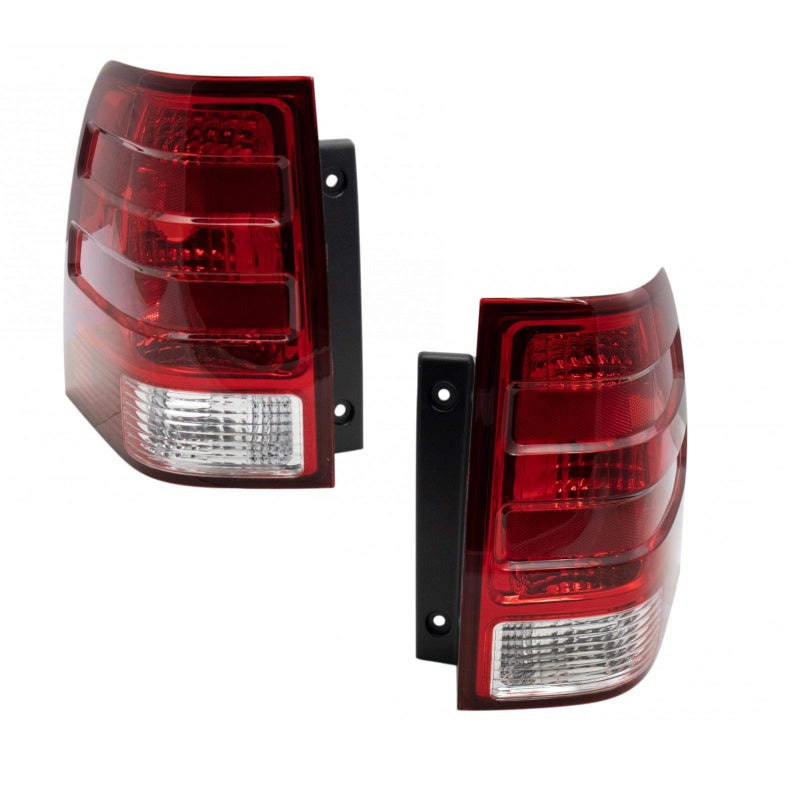 TRQ Rear Tail Lights Set Driver Passenger Side Compatible with 20032006 Ford Expedition FO2800166 FO2801166