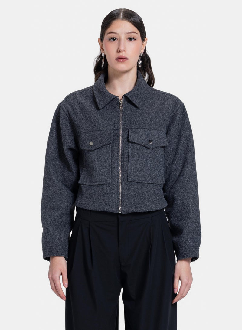 CTRL Front Pocket Wool Jacket - Image 1
