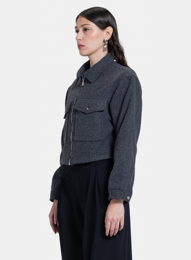 CTRL Front Pocket Wool Jacket - Image 2