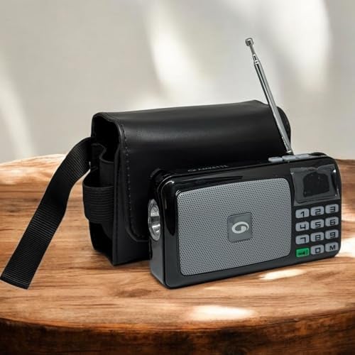 ZAOMA Case/Carrying Compact Size Mini Travel Protective Pouch Compatible for Amkette Pocket FM Radio Portable Multimedia Speaker with Powerful Torch (APOCFM_Pouch_BLK) - Image 5