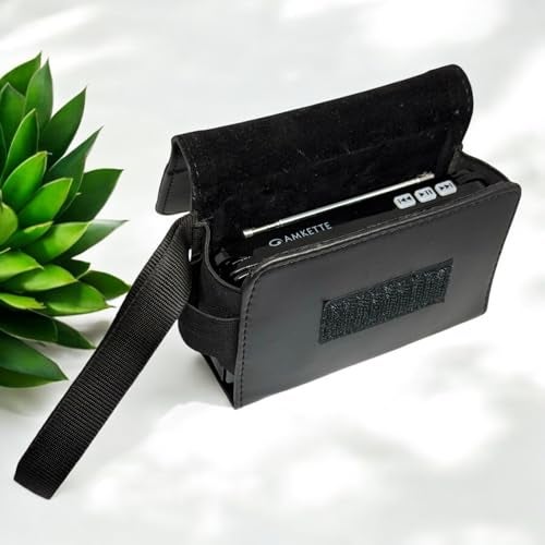 ZAOMA Case/Carrying Compact Size Mini Travel Protective Pouch Compatible for Amkette Pocket FM Radio Portable Multimedia Speaker with Powerful Torch (APOCFM_Pouch_BLK) - Image 3