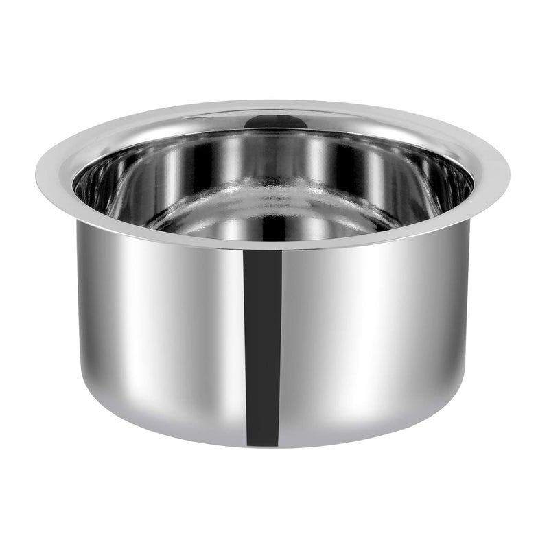 VINOD Kraft Stainless Steel Tope Set of 5 Pcs (500ml, 800ml, 1200ml, 1600ml & 2000ml) | Patila, Bhagona Set | Flat Bottom, Mirror Finish | Induction and Gas Base -2 Year Warranty - Image 5