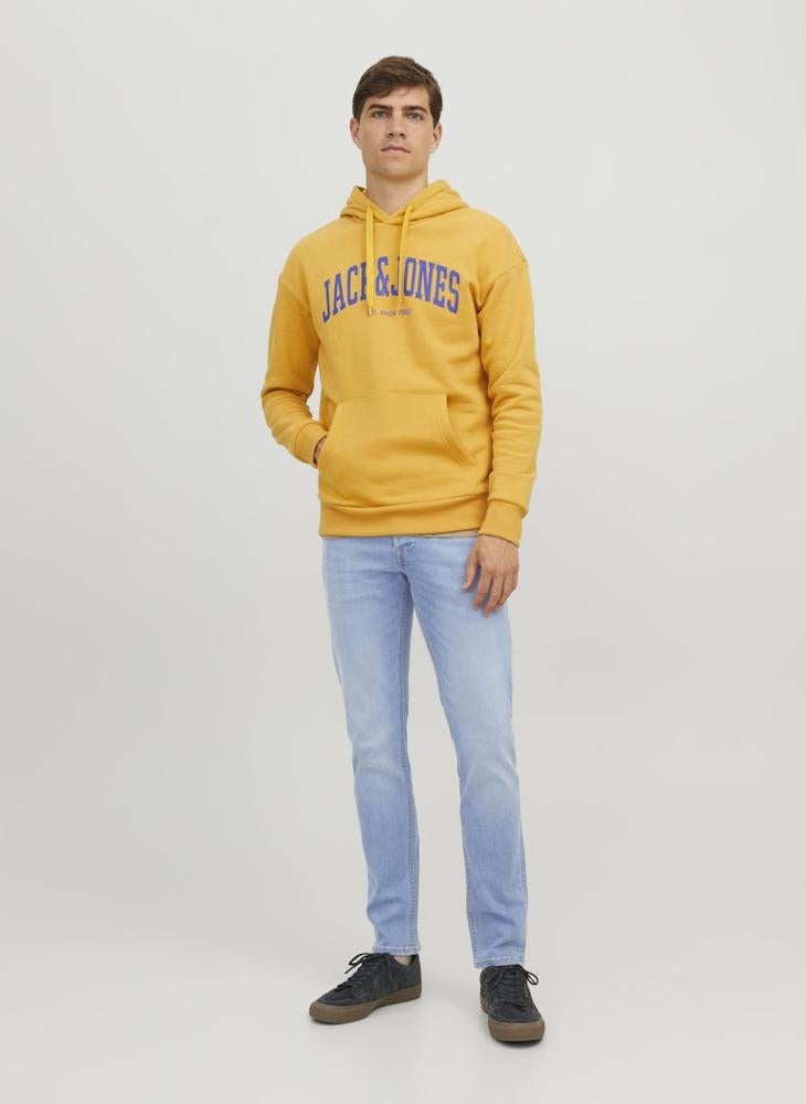 JACK & JONES Jjiglenn Jjoriginal Sq 330 Light Wash Stright Fit Jeans  - Image 4