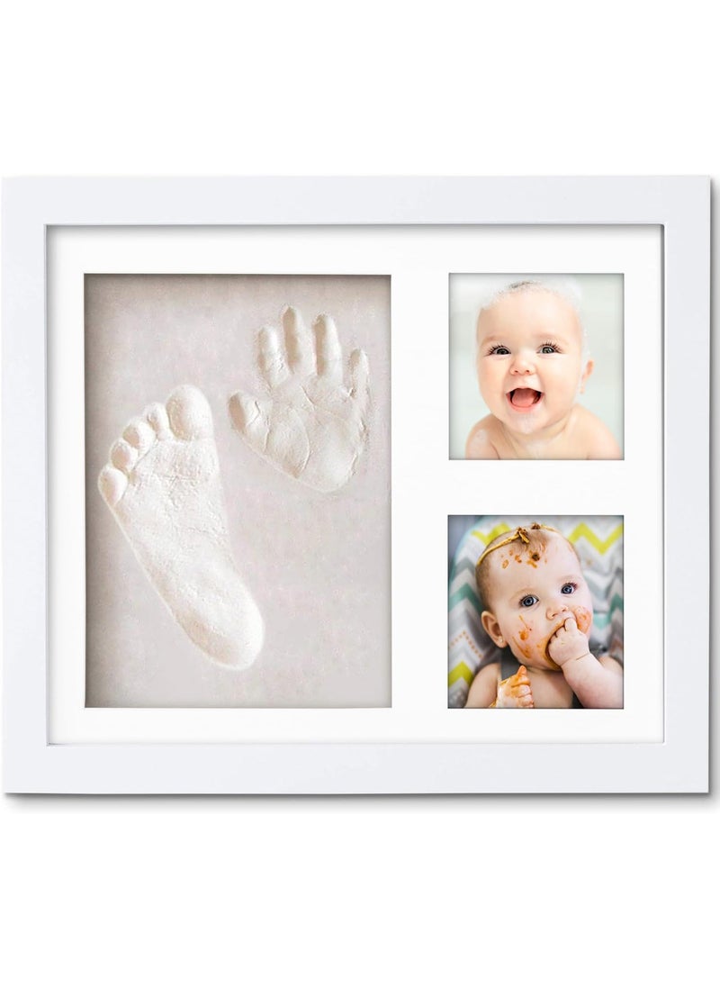 NNEWVANTE Baby Handprint and Footprint Kit - Baby Footprint Kit| Baby Hand and Footprint Kit, Newborn Keepsake Set, Baby Shower Gifts for New Parents, Baby Hand and Footprint Kit, Newborn Gifts (White)  - Image 1