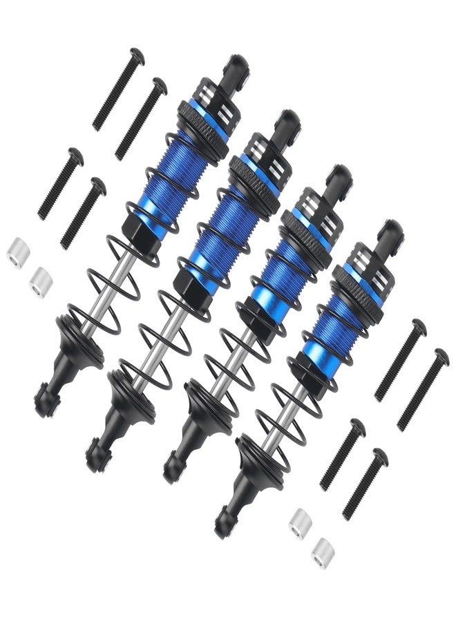daitoku RC Car Shock, daitoku Shock Absorber Front & Rear for 1/10 Traxxas Slash 2WD/4X4 Hoss Rustler 4X4 VXL Bandit Nitro Stampede Replacement of 5862 - Blue - Image 2