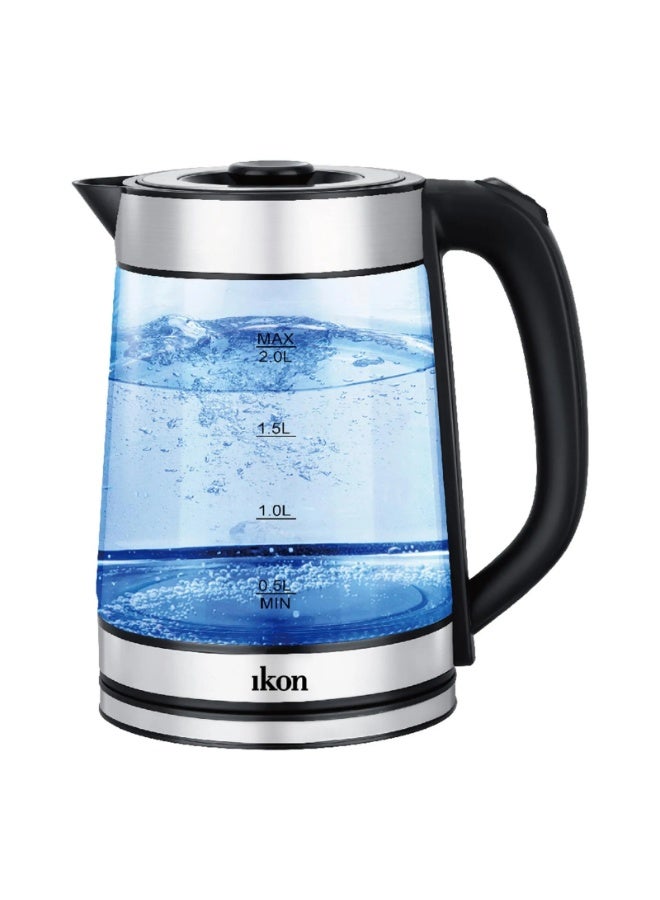 ikon 2.0L Electric Glass Kettle with Blue LED Light - Model IK-EG223 - Image 1