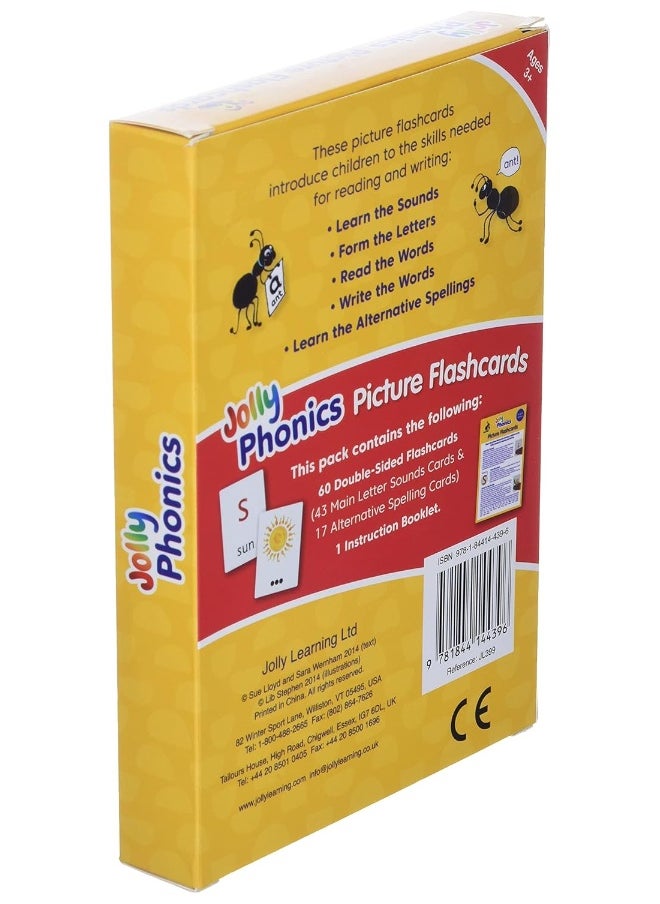 null - Jolly Phonics Picture Flash Cards: In Print Letters - Image 1