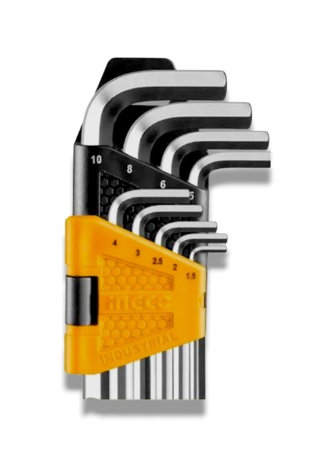 إنجكو طقم مفاتيح ألان سداسية 9 قطع من إنكو– أصلي 100% - Image 3