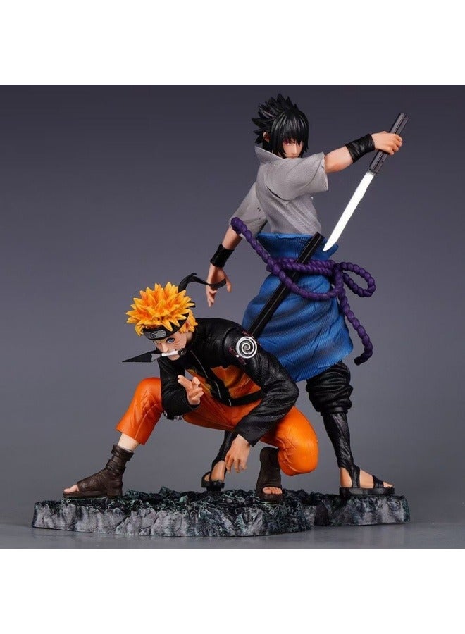 عام ناروتو تمثال نموذج ناروتو ساسوكي الأغلال سطح المكتب الديكور شخصية نموذج جمع الديكور اللعب هدايا للعائلة والأصدقاء - Image 1