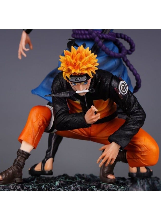 عام ناروتو تمثال نموذج ناروتو ساسوكي الأغلال سطح المكتب الديكور شخصية نموذج جمع الديكور اللعب هدايا للعائلة والأصدقاء - Image 5