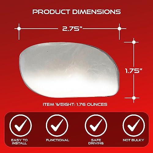 Utopicar Blind Spot Convex Car Mirror - Rearview Accessories for Car Interior - Automotive Blindspot Mirrors for Larger Image and Improved Traffic Safety (2-Pack) - Image 4