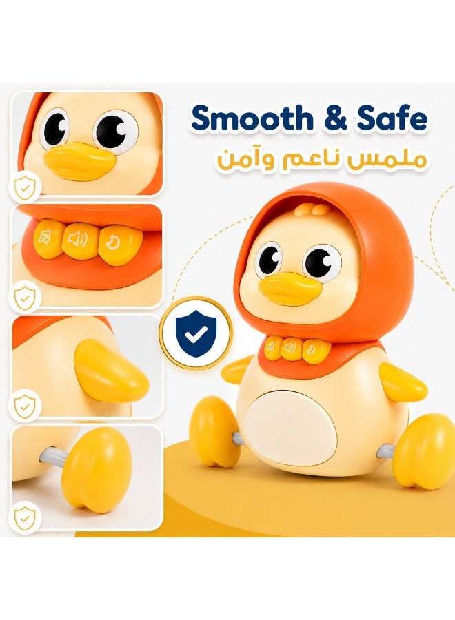 أنا MIANQI طقم ألعاب البط الزاحف 3 قطع مع موسيقى وأضواء للعب التعليمي للأطفال - Image 5
