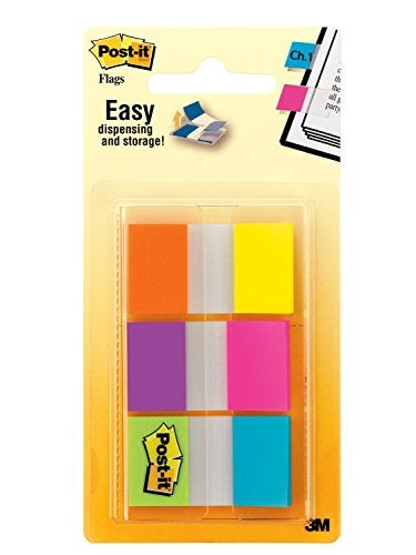Post It Post-it Flags Electric Glow.94 in x 1.7 in, 60 flags per pack (680-EG-ALT) - Image 1