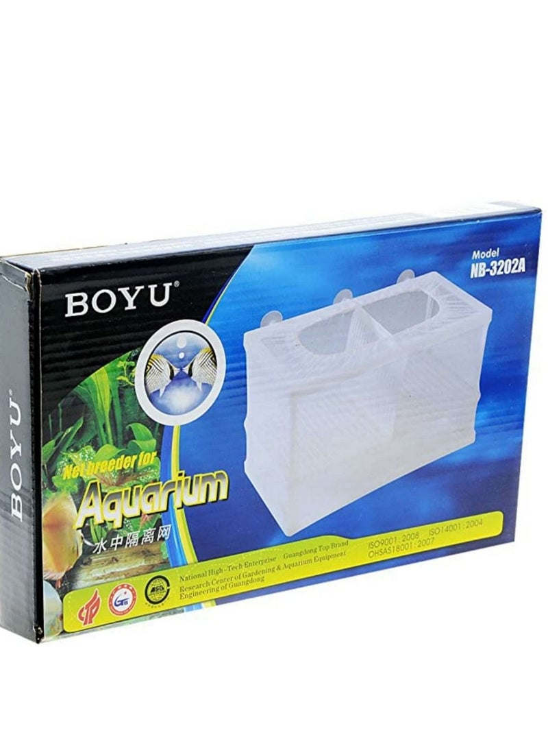 BOYU Aquarium Fish Tank Net Double 26.67x16.51x16.51cm - Image 2