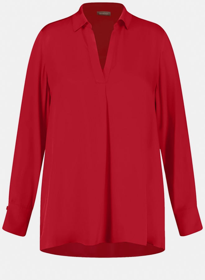 GERRY WEBER Elegant Blouse With A V-Neckline  - Image 4