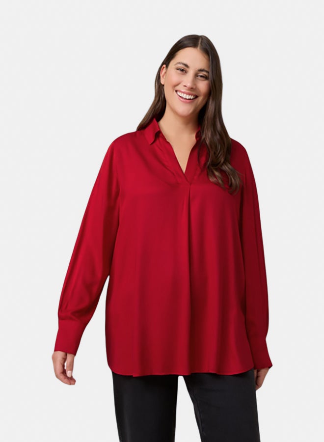 GERRY WEBER Elegant Blouse With A V-Neckline  - Image 1