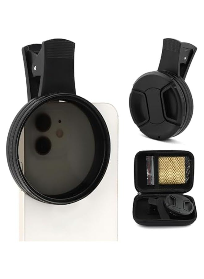 Universal 67mm Clip-On CPL Phone Camera Lens Filter SetCompatible with iPhone, Samsung, and Android Smartphones  - Image 1
